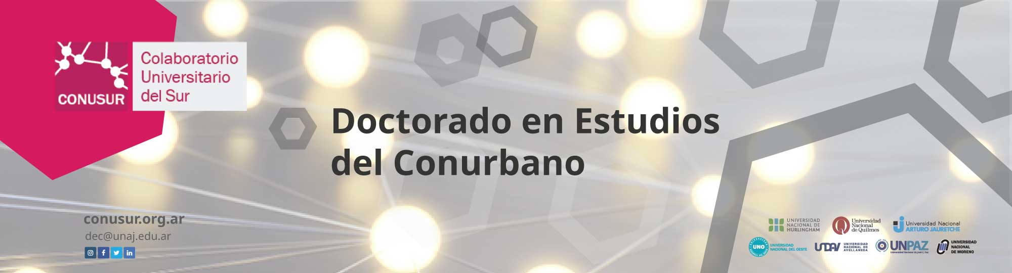 Doctorado en Estudios del Conurbano